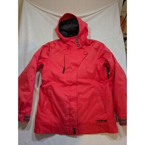 Nomis Women's Red Ski Snowboard Jacket Hooded Insulated Size L
